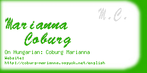 marianna coburg business card